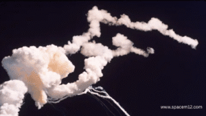 "Space Disaster depicting a catastrophic failure during a space mission, highlighting the risks of space exploration."