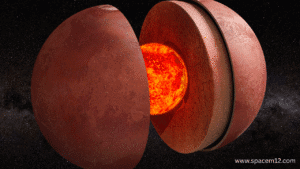 "The Mars Geology captured in detail, highlighting rocky plains, dust-covered craters, and ancient volcanic features."