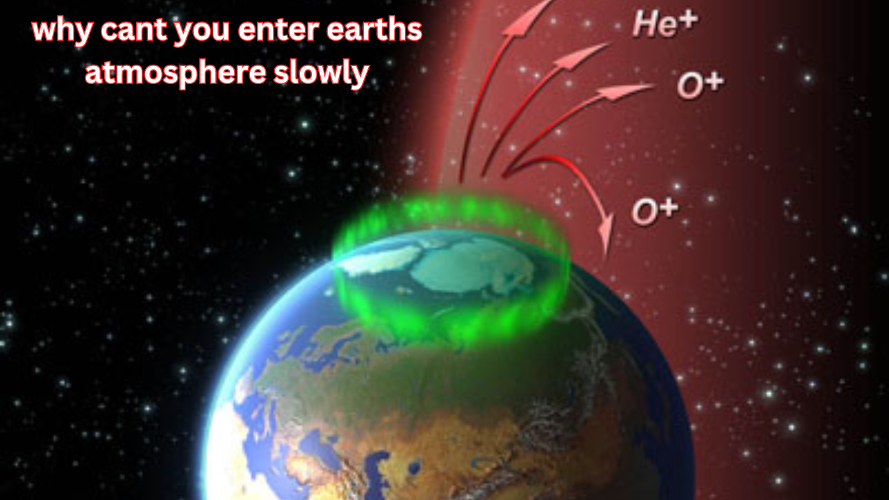 why cant you enter earths atmosphere slowly