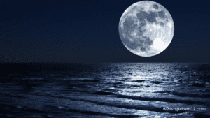 "Close-up of the Moon showing a distortion effect, often referred to as a 'Moon Wave,' caused by camera sensor glitches during video recording."