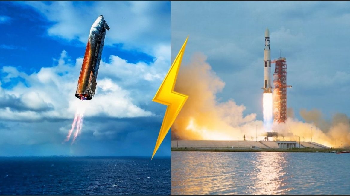 Starship vs Saturn V | The Ultimate Space Power - Spacem12